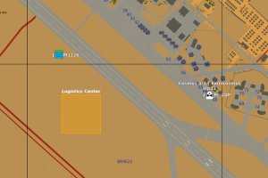 F10 map showing logistics box