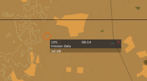 Screenshot showing Salvage Job on F10